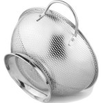 DLD Stainless Steel Micro-Perforated 5-Quart Colander - Professional Strainer with Heavy Duty Handles and Self-draining Solid Ring Base - Dishwasher Safe