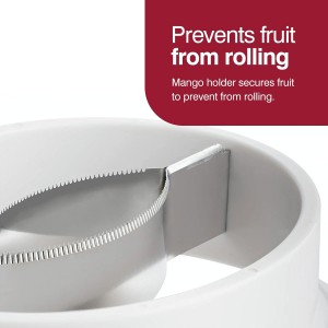 Zyliss 3-in-1 Mango Slicer, Peeler and Pit Remover Tool - Kitchen Mango Depitter & Peeler Gadget - Fruit Slicer with Micro-Serrated Stainless Steel Blader - Mango Corer for Easy Use