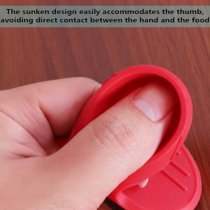 Silicone Pot Holders, YYP Silicone Heat Resistant Pot Holders, Oven Mini Mitts, Cooking Pinch Grips for Kitchen(No More Burning Your Fingers!)- Set of 3, Red