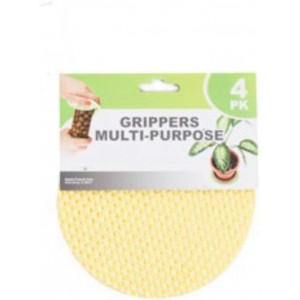 Regent Round Multi-Purpose Jar Gripper Pad Bottle Lid Opener, 4 Piece Set, Colors May Vary