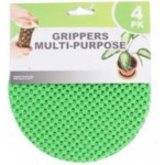 Regent Round Multi-Purpose Jar Gripper Pad Bottle Lid Opener, 4 Piece Set, Colors May Vary