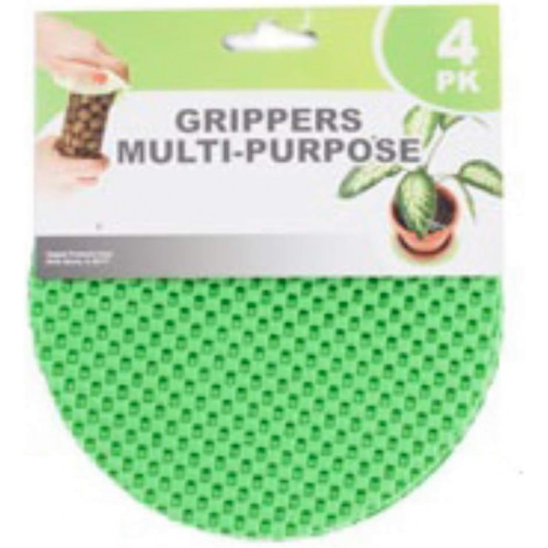 Regent Round Multi-Purpose Jar Gripper Pad Bottle Lid Opener, 4 Piece Set, Colors May Vary