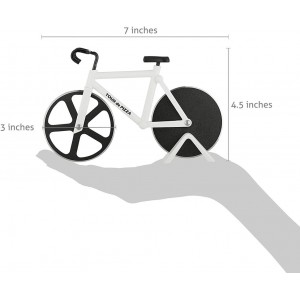 Bicycle Pizza Cutter - TOUR de PIZZA Cutter with Display Stand - White Elephant Gifts, Kitchen Gagdets, Funny Gift Ideas