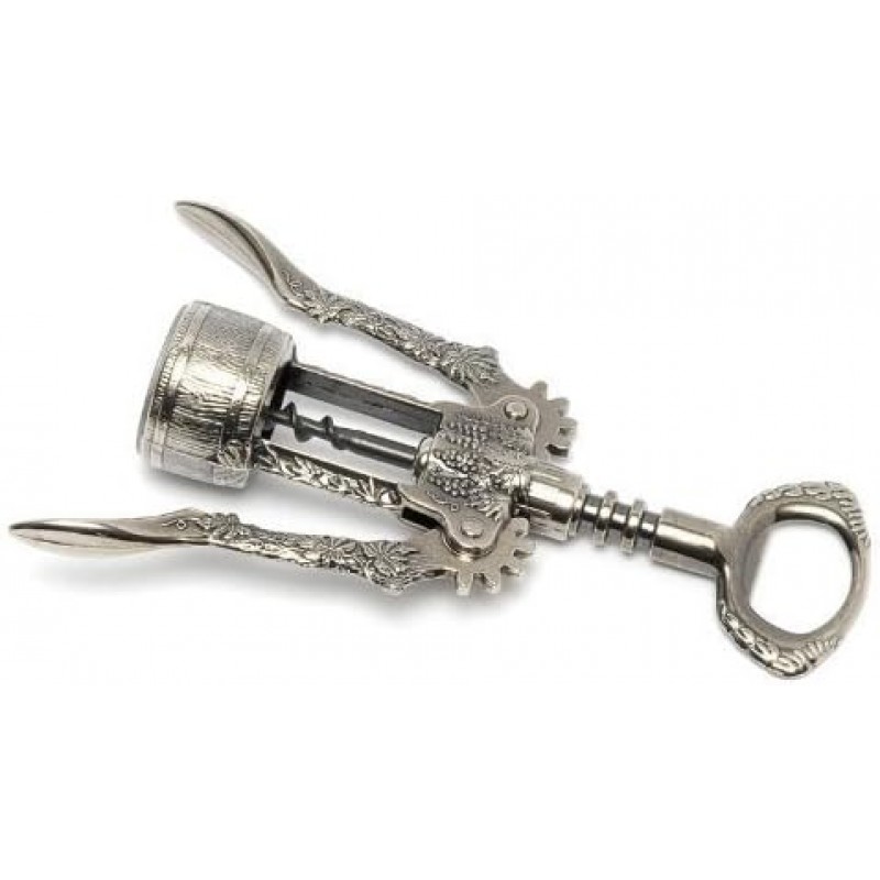 Ghidini Italy BOTTICELLO - Grape Design Steel Wing Corkscrew, Italy