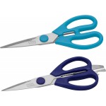 Chicago Cutlery 2-Pack Soft Grip Kitchen Scissors Shears With Bottle Opener, All Purpose Stainless Steel Utility Scissors, For Everyday Kitchen Office Home Arts & Craft