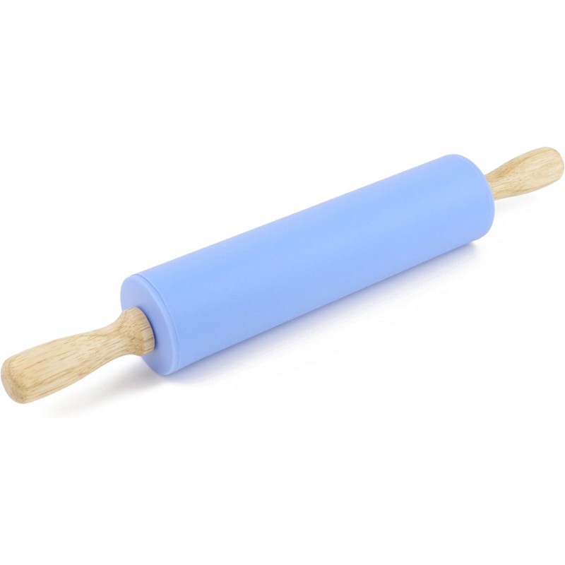 Silicone Rolling Pin for Baking Non-stick Rolling Pin Dough Roller Wooden Handle Kitchen Accessories Pastry Roller
