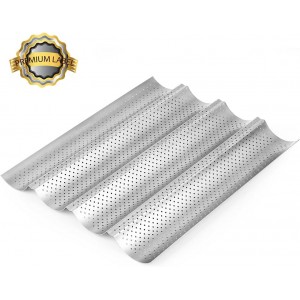 AMAGABELI GARDEN & HOME 2 Pack Baguette Bread Pan 15