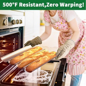 AMAGABELI GARDEN & HOME 2 Pack Baguette Bread Pan 15