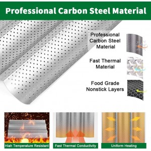 AMAGABELI GARDEN & HOME 2 Pack Baguette Bread Pan 15