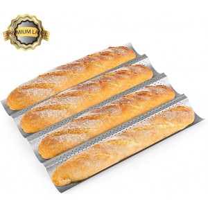 AMAGABELI GARDEN & HOME 2 Pack Baguette Bread Pan 15