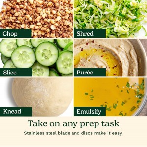 Cuisinart 7-Cup Pro Classic Food Processor, 600-Watt Motor, Vegetable Chopper & Blender for Mincing, Dicing, Shredding, Puree & Kneading Dough, DLC-10SYP1, White