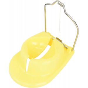 Oizumi Gosei Egg Half-Banko, Yellow, Width 3.3 x Length 4.7 x Height 1.5 inches (85 x 120 x 38 mm)