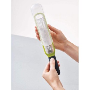 Joseph Joseph 20049 Handi-Zest Multi-Function Zester with Blade Wiper, Green
