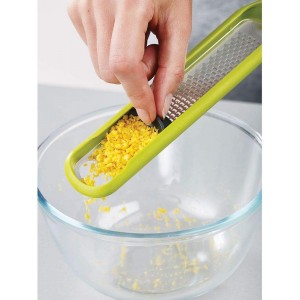 Joseph Joseph 20049 Handi-Zest Multi-Function Zester with Blade Wiper, Green