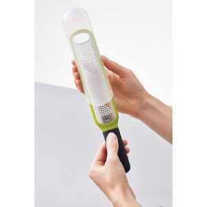 Joseph Joseph 20049 Handi-Zest Multi-Function Zester with Blade Wiper, Green