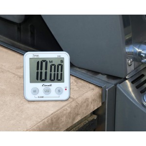 Escali Extra Large Display Digital Kitchen Timer with Clock Mode, Recall Timer Magnetic Back