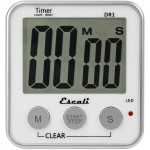 Escali Extra Large Display Digital Kitchen Timer with Clock Mode, Recall Timer Magnetic Back