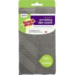 Scotch-Brite Non-Scratch Gray Scrubbing Dish Clothes, Scrubbing Power Makes Cleaning Easy, 2 Cloths
