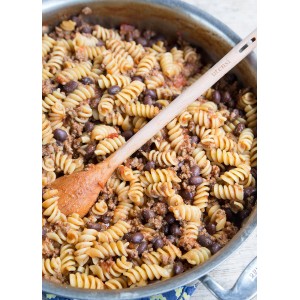 Long Handle Wooden Measuring Spoons by utensi, Set of 4 Engraved Accurate Spoons for Dry and Liquid Ingredients, Beech Wood Set (9-inch handles)