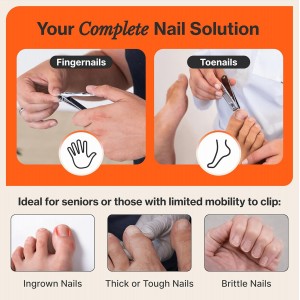 Professional Nail Clippers Set – Stainless Steel Fingernail & Toenail Clippers for Men, Women & Seniors – Ultra-Sharp Precision, Ergonomic Comfort & Medical-Grade Quality