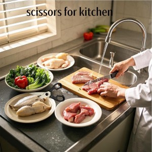 Prettyia Kitchen Shears, Take-Apart Heavy Duty Stainless Steel Multi Purpose Kitchen Scissors