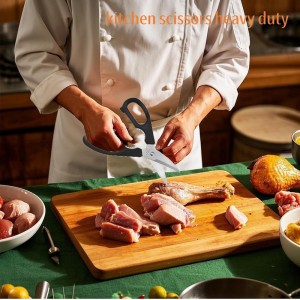 Prettyia Kitchen Shears, Take-Apart Heavy Duty Stainless Steel Multi Purpose Kitchen Scissors