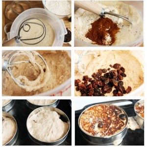 Acerich 2 Pack Danish Dough Whisk 13.5” Dough Whisk Stainless Steel Dutch Style Bread Whisk Wooden Handle Danish Whisk for Bread, Batter, Cake, Pastry