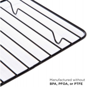 Ecolution Non-Stick Toaster Oven Bakeware Set 4-Piece, Carbon Steel, Easy to Clean and Perfect for Single Servings, Gray