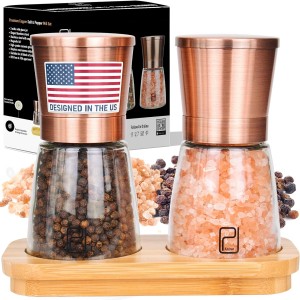 Premium Salt and Pepper Grinder Set with...