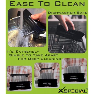 Meat Tenderizer Tool 48 Blades Stainless Steel - Kitchen Cooking Gadgets Tools with Ultra Sharp Needle That Makes Steak & Chicken Tender - No More Hammer, Meat Pounder Or Mallet