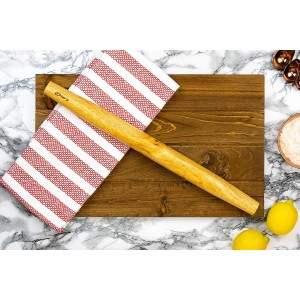 French Rolling Pin – 18 Inch Wooden Dough Roller for Baking Pizza, Pie Crust, Cookies & Pasta | Essential Kitchen Tool & Gift for Bakers, Chefs & Home Cooks
