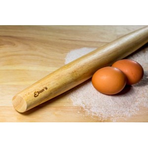 French Rolling Pin – 18 Inch Wooden Dough Roller for Baking Pizza, Pie Crust, Cookies & Pasta | Essential Kitchen Tool & Gift for Bakers, Chefs & Home Cooks
