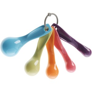 R&M International Colorful Measuring Spoons, 5-Piece Set