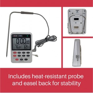 Cooper-Atkins DTT361-01 Digital Meat Thermometer, Cooling Thermometer (Cook N Cool - Cooking and Cooling Temperature Monitor)