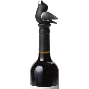 Wine Pourer - Black and Chrome