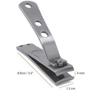 KOHM Curved Nail Clippers with Nail File (in Build) - Heavy Duty Stainless Steel Toe Nail Nippers Tool for Men, Women, Seniors & Adults