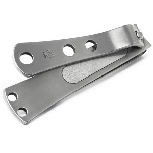 KOHM Curved Nail Clippers with Nail File (in Build) - Heavy Duty Stainless Steel Toe Nail Nippers Tool for Men, Women, Seniors & Adults