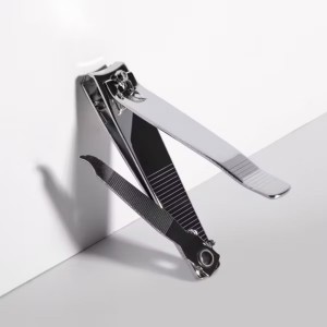 Trim Neat Feet Foot Care Implements Deluxe Toenail Clipper with File, Straight Edge, Stainless Steel, Cuts Toughest Toenails, Helps with Ingrown Nails, Ultra Sharp, Nail Care Tool, 1 Count