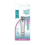Trim Neat Feet Foot Care Implements Deluxe Toenail Clipper with File, Straight Edge, Stainless Steel, Cuts Toughest Toenails, Helps with Ingrown Nails, Ultra Sharp, Nail Care Tool, 1 Count