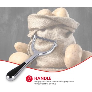Home Basic Horizontal Zinc Veg Peeler