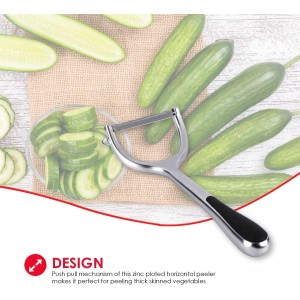 Home Basic Horizontal Zinc Veg Peeler