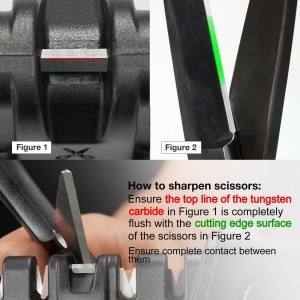 SHARPAL 104N 5-in-1 Professional Knife & Scissors Sharpener, Sharpening Tool for Straight & Serrated Blades, Repairs & Hones Euro/American & Asian Knives, Fast Scissor Sharpening