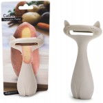 Peleg Design CatPeeler Cute Vegetable Peeler, Cat Design Peeler for Potato Carrot Fruit, Kitchen Utensil Décor (White)