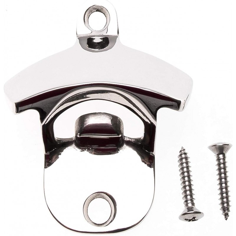 Choice Marine 316 Stainless Steel Wall Mount Bottle Opener, Marine Grade Rustproof, Includes SS Mounting Screws, for Boats, Bars, Patios, Outdoor Use