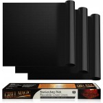 3 Pack Non-Stick Heavy Duty Oven Liners Set for Bottom of Electric Oven by Grill Magic - Thick, Heat Resistant Fiberglass Mat - Easy to Clean, Reduce Spills, Stuck Foods & Clean Up - BPA Free