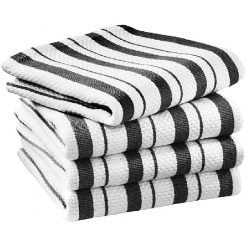 Williams-Sonoma Classic Striped Towels, Set of 4 (Jet Black)