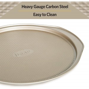 Glad Nonstick Large Pizza Pan for Oven | Round Baking Tray | Textured Cooking Sheet Crisper | Premium Bakeware Series for Home Kitchen