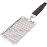 uxcell Plastic Handle Home Restaurant Vegetable Cheese Grater Zester Slicer Silver Tone