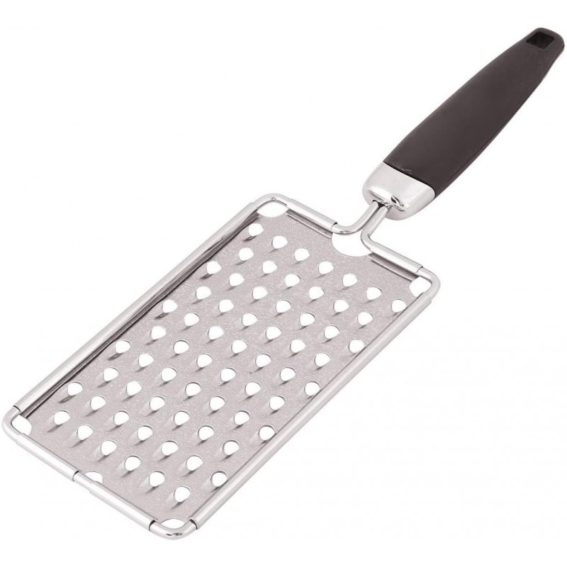 uxcell Plastic Handle Home Restaurant Vegetable Cheese Grater Zester Slicer Silver Tone