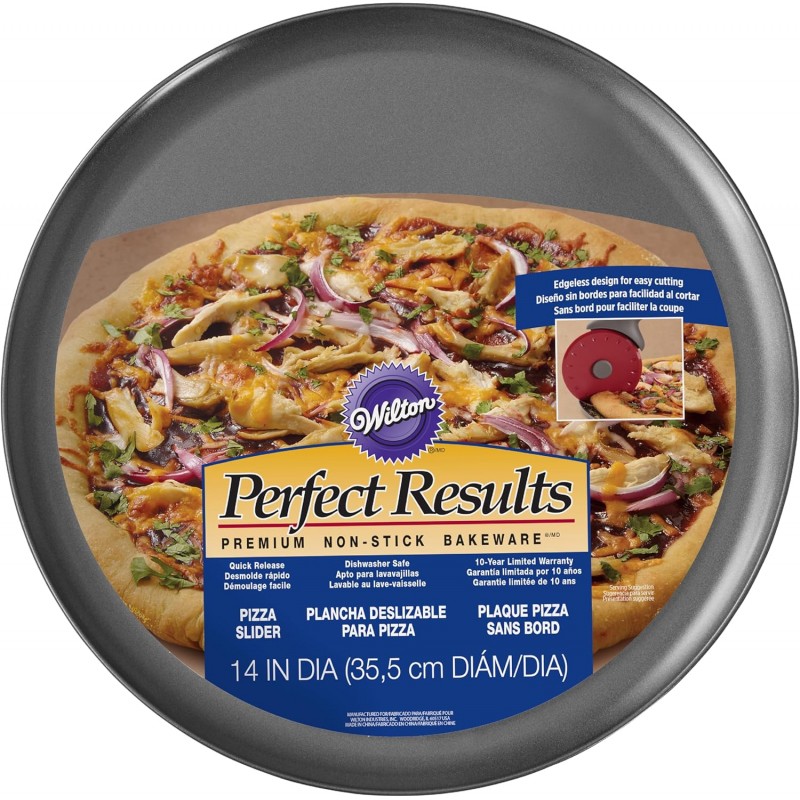 Wilton Perfect Results Premium Non-Stick Pizza Pan, 14 Inch